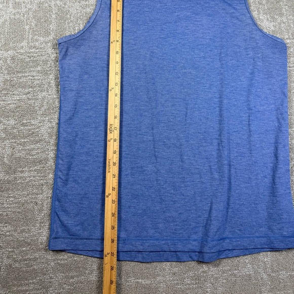 Lululemon Mens Blue Sleeveless Work Out Tank Top Shirt Size READ BELOW - Picture 4 of 5